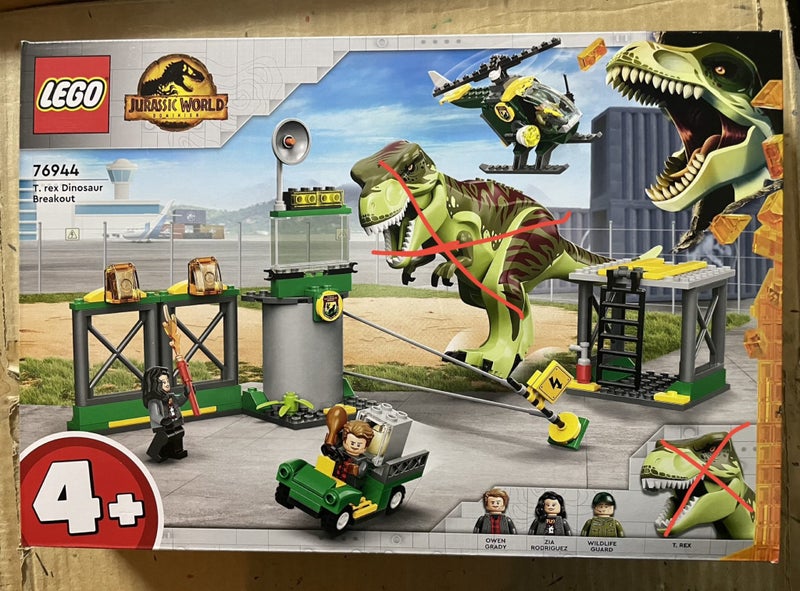 LEGO Jurassic World 76944 - T. rex Dinosaur Breakout (No T. rex) Carousel 1
