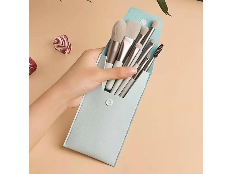 8 Piece Professional Makeup Brush Kit For Eye Shadow Foundation Etc. Carousel 1