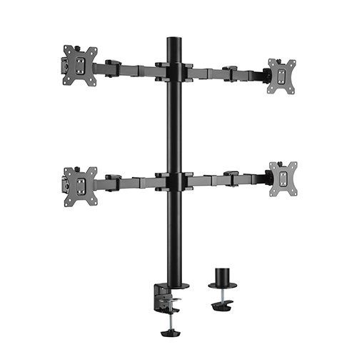Brateck Quad Monitors Affordable Steel Articulating Monitor Arm Fit Most 17'-... Carousel 1