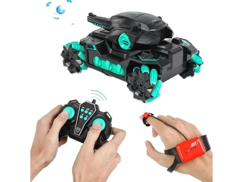 2.4G Water Bomb RC Tank RC CAR Light Music Shoots Toys For Boys Tracked Vehicle Carousel 2