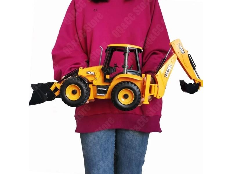 DOUBLE E E589 RC Backhoe Loader 1 20 Excavator Toy Truck Model For Boy Carousel 1