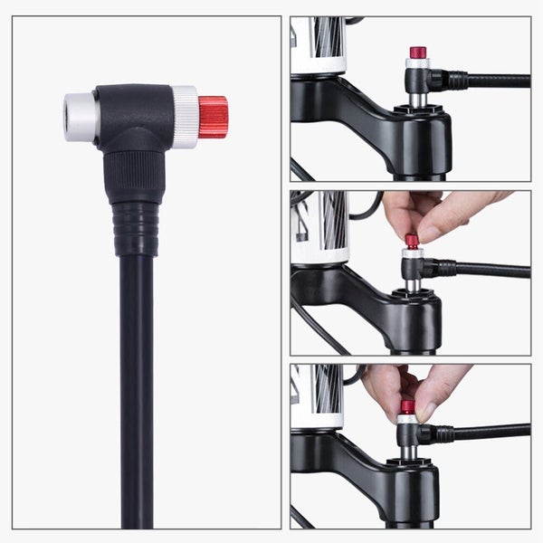 ThinkRider Portable High-pressure 300psi Bike Air Pump with Gauge for Carousel 7