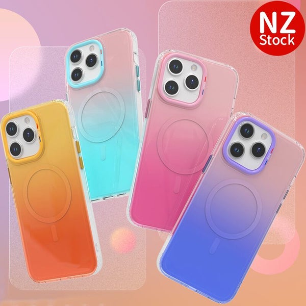 iPhone 15 Pro Semi Transparent Airbag Shockproof Magsafe Phone Case Cover Carousel 1