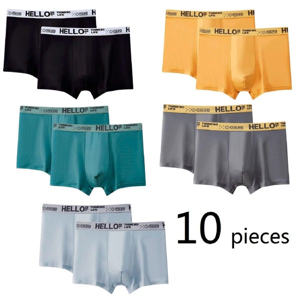 10 Pieces Men Boxers Shorts Underpants Underwear 2XL 3XL 4XL 10 Carousel 1