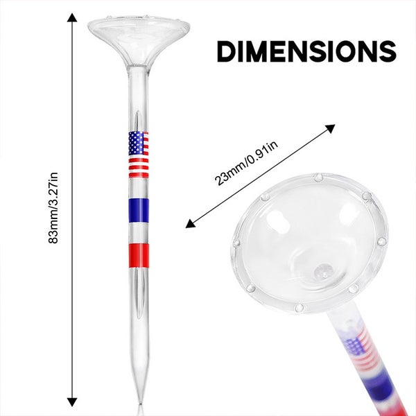 50Pcs Golf Tees Reduce Friction and Side Spin Transparent Plastic Carousel 6