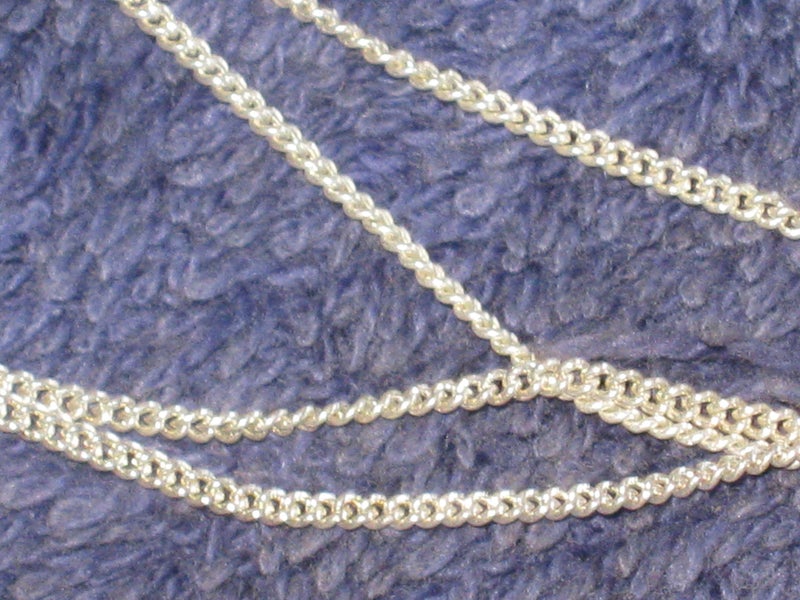 Silver Necklace - very fine silver chain Carousel 13