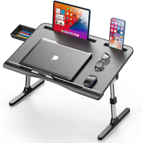 Laptop Lap Desk Tray Table Desk Computer Desk PVC Leather Desk for Laptop Carousel 1