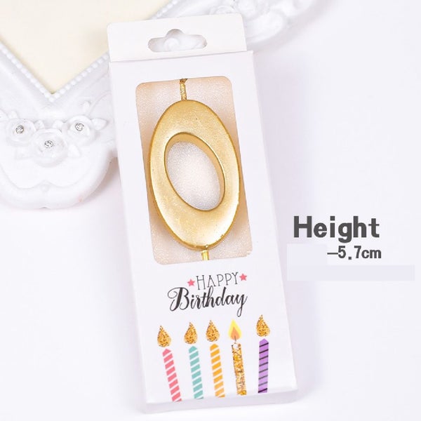 Brand New Cake Topper Cake Decorating Cupcakecandle Gold #0 *Sale NOW* Carousel 1