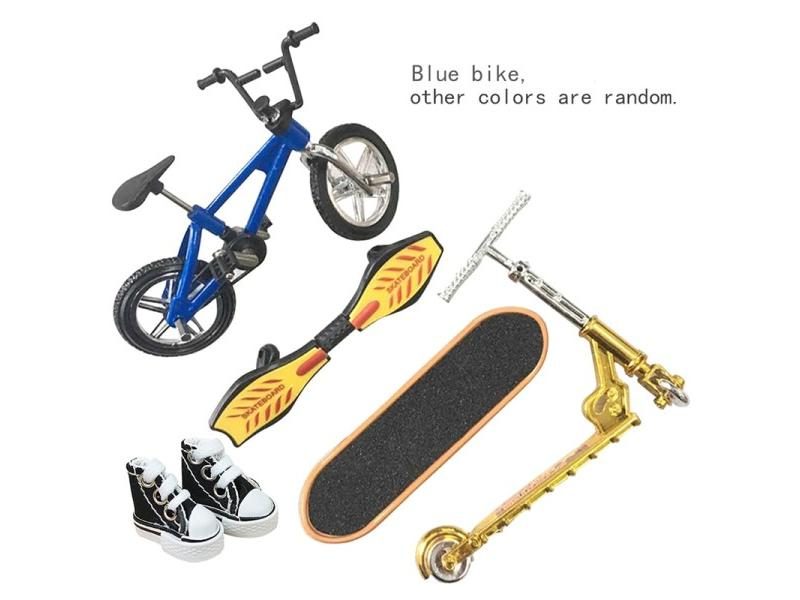 Finger Skate Board Bikes Tech Two Wheels Mini Scooter Fingertip Bmx Bicycle Set Carousel 1