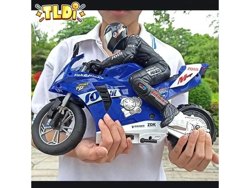 1 6 Electric RC Cars For Boys High Speed 4CH Remote Control Stunt Motorcycle Carousel 2