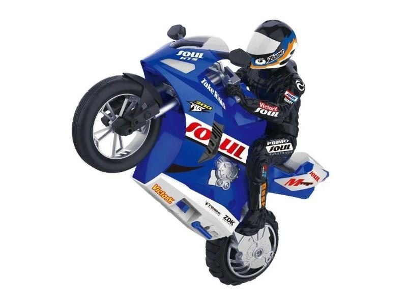 Mini Fashion HC-802 1:6 RC Remote Control Cars Motorcycle Self Balanced Stunt Carousel 1