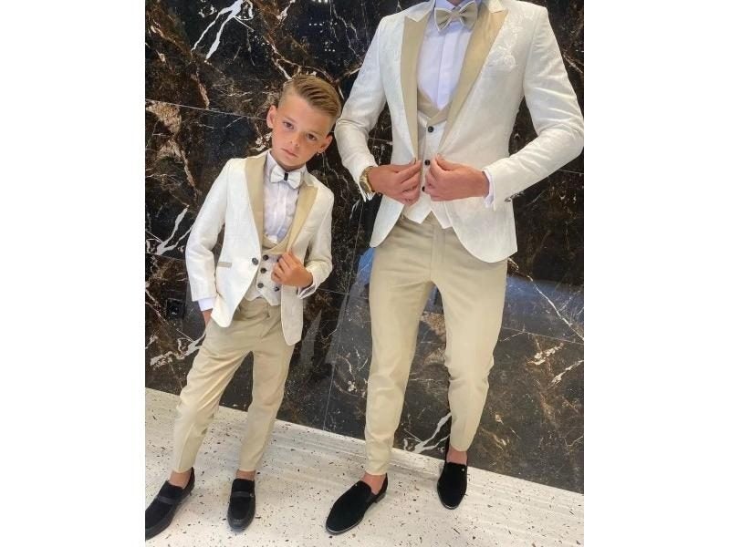 Floral Pattern Boy Formal Suits For Wedding Party Carousel 1
