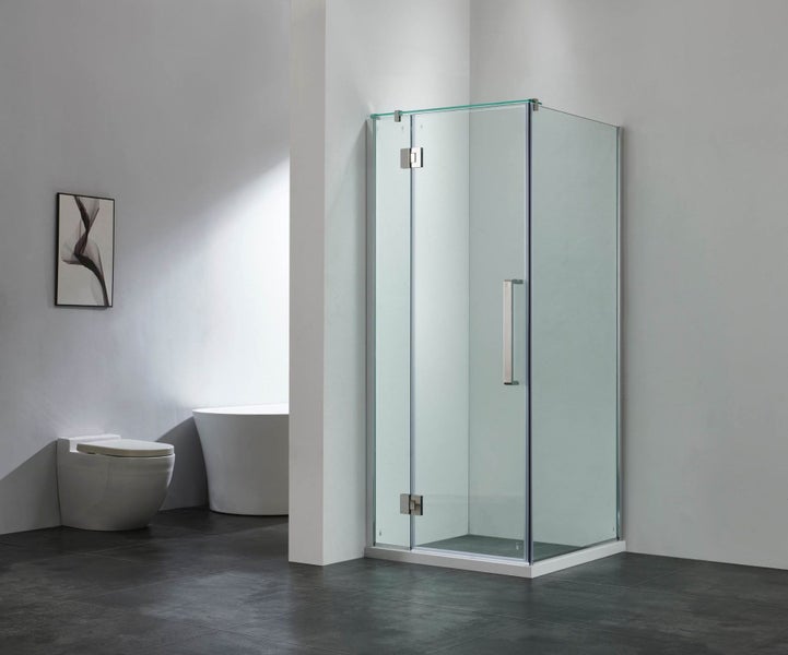 Shower Glass Frameless 2 Sided Swing Door 970x970x2000MM Carousel 1
