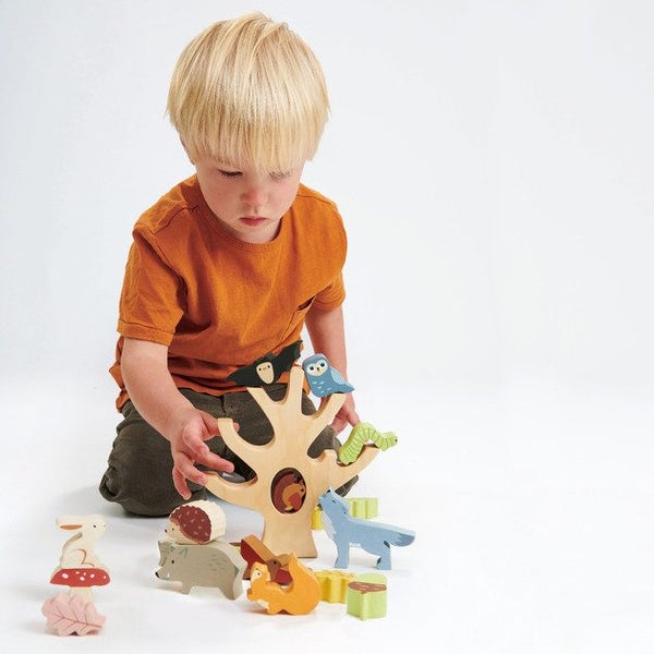Tender Leaf Toys Stacking Forest Carousel 3
