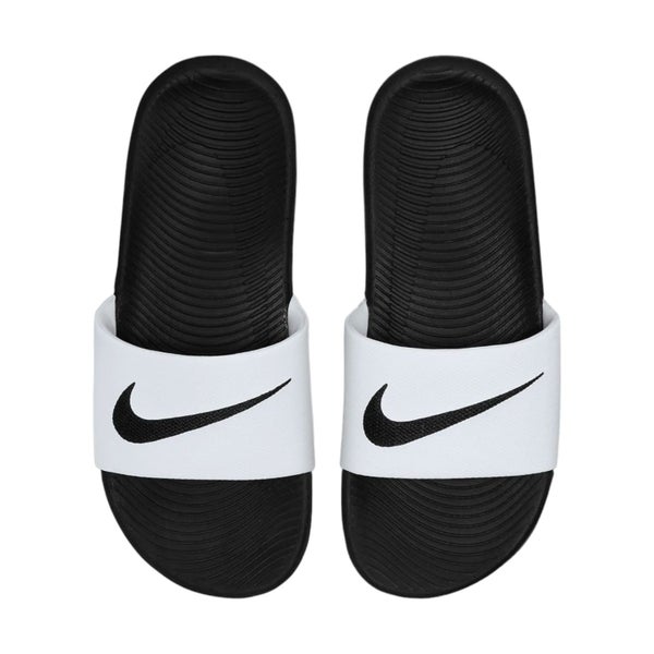 .Nike Kawa Kids Slides - White/Black - WK - (819352-100) - R2L16 Carousel 1