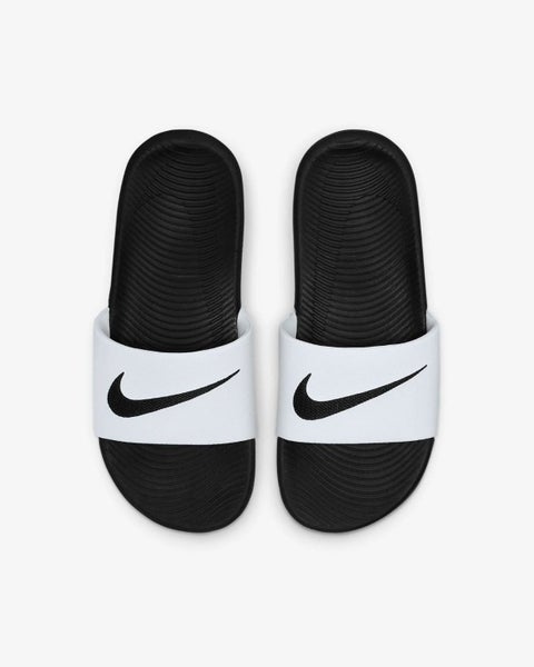 .Nike Kawa Kids Slides - White/Black - WK - (819352-100) - R2L16 Carousel 2