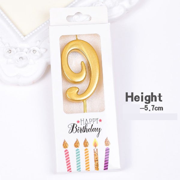 Brand New Cake Topper Cake Decorating Cake/Cupcake candle Gold #9 *Clearance* Carousel 2