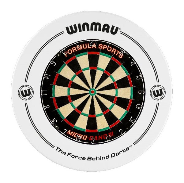 Formula Sports Micro Band 3 Dart Board and Winmau Printed White Dartboard Sur... Carousel 1