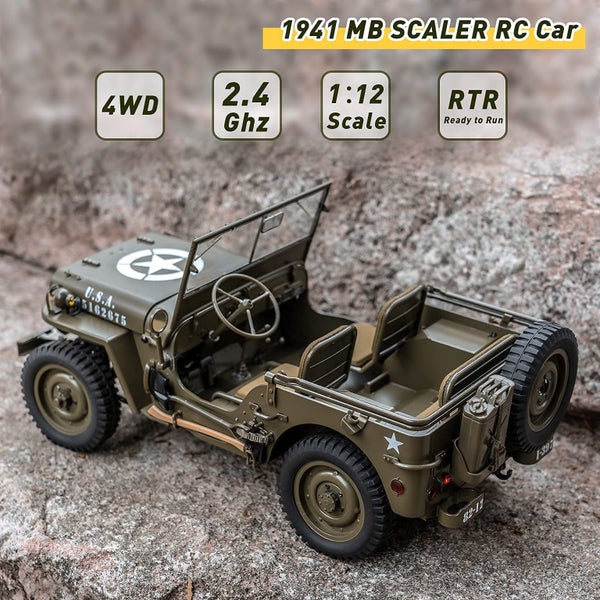 High-Quality 1/12 RC Jeep: Realistic, 4x4 Crawler Fun! Carousel 2