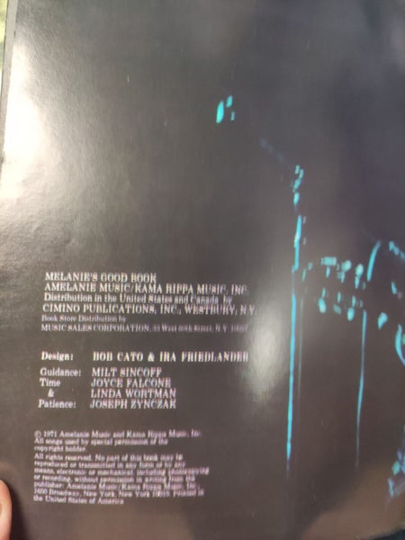 Melanie's Good Book Songbook - 1971 Carousel 2