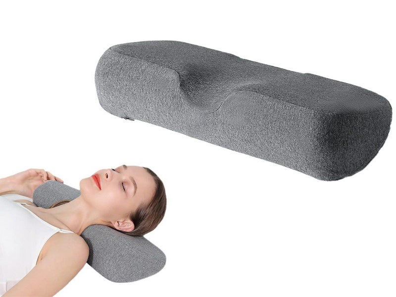 Cervical Neck Pillow Memory Foam Neck Bolster Pillow for Pain Relief Carousel 1