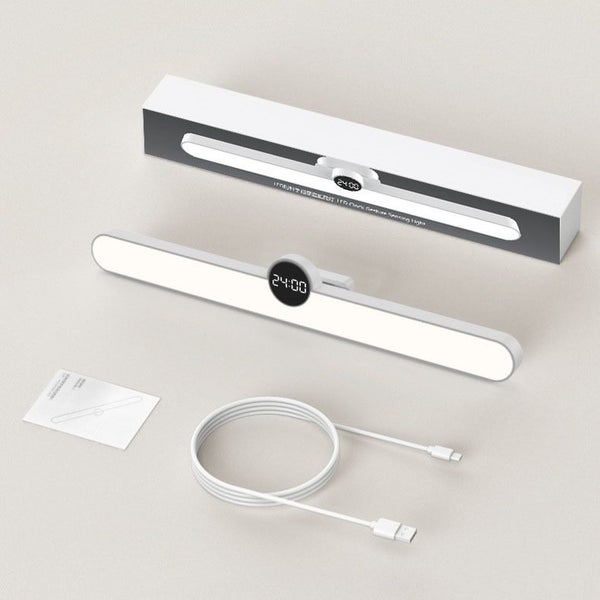 Sensor Magnetic Lamp Under Cabinet Light Night Light with Digital Clock Carousel 5