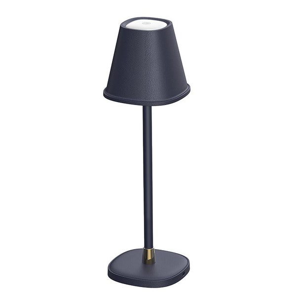 Bar Desktop Table Lamp Mushroom Shape Desk Lamp Bedroom Night Light-Navy Blue Carousel 1