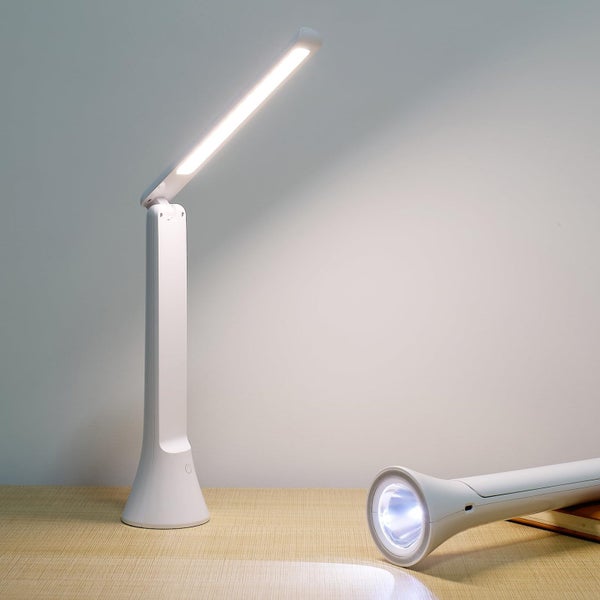 Desk Lamp Foldable Portable Desk Lamp for Home Cordless LED Desk Lamp White Carousel 1