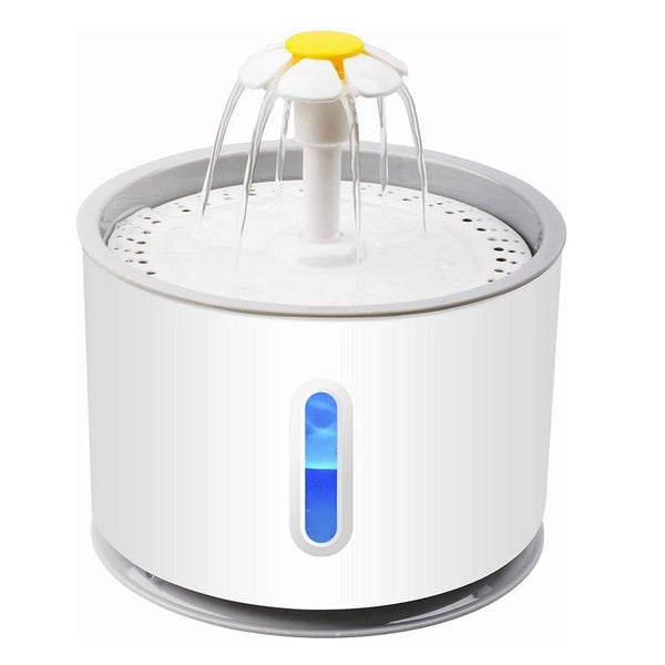 Pet Automatic Water Dispenser Dog Water Feeder Pet Drinking Bowl-Plastic Blue Carousel 1