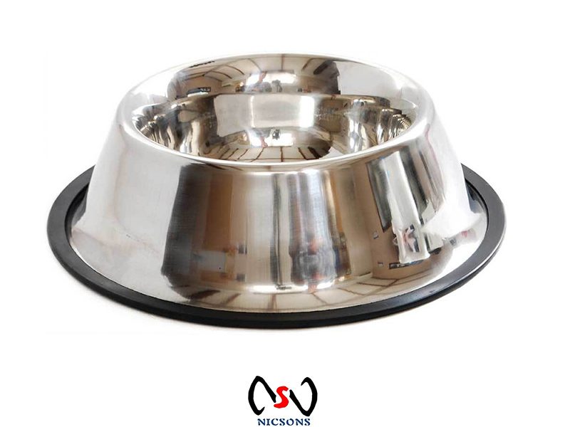 ALLPET Cocker Spaniel Dog Bowl Stainless Steel 900ml Carousel 1
