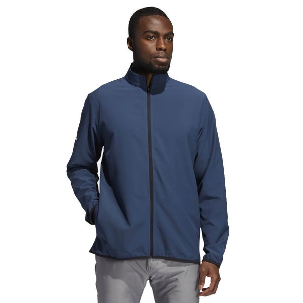 Adidas Golf Mens Golf Core Wind Full Zip Stretch DWR Jacket Carousel 1
