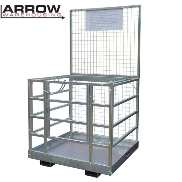Forklift Safety Cage with Tool Tray (certified) Carousel 1