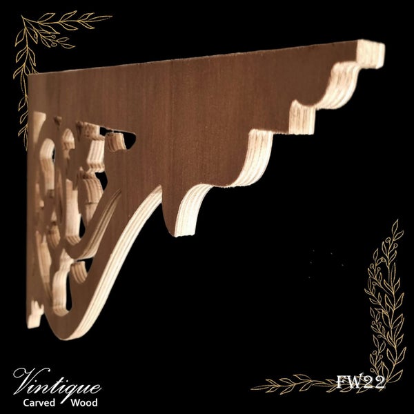 Carved wooden Lace Fretwork Corner -Irishtown (FW22) 695mm x 353mm Carousel 2