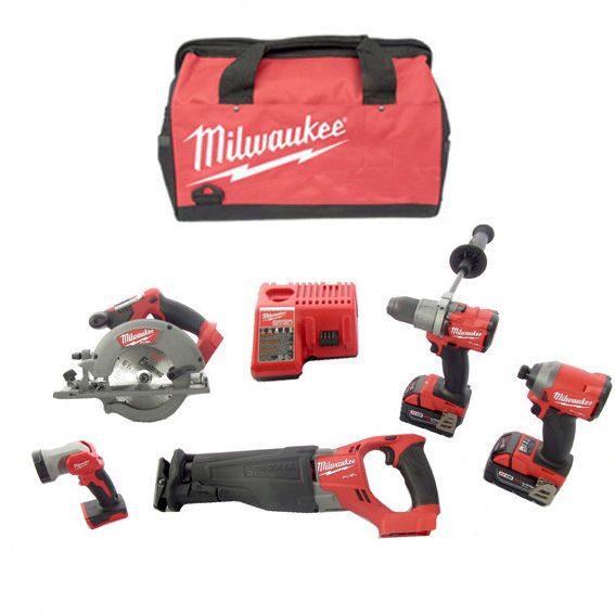 Milwaukee Combo 5 Piece Kit M18 FUEL 5ah Carousel 1