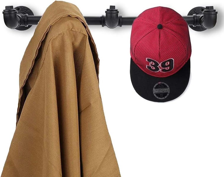 Industrial Pipe Coat Towel Rack with 5 Hooks New Carousel 6