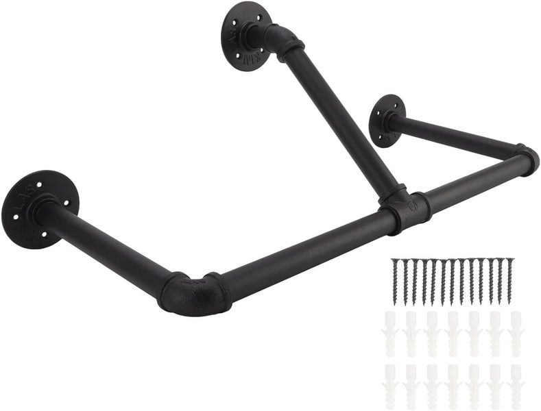 Wall Mounted Industrial Pipe Garment Rack-90CM Carousel 2