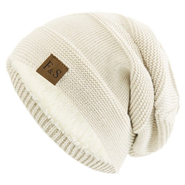 New Unisex Slouchy Winter Hats Add Fur Lined Men And Women Warm Carousel 1