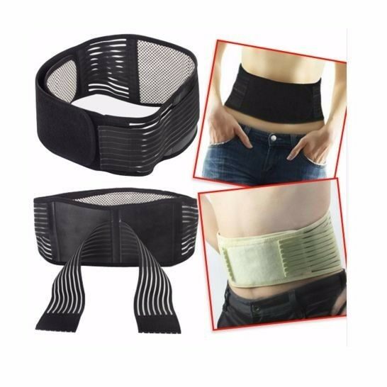 Adjustable Lower Back Support Heating Magnetic Belt Brace Pain Relief Waist Carousel 1