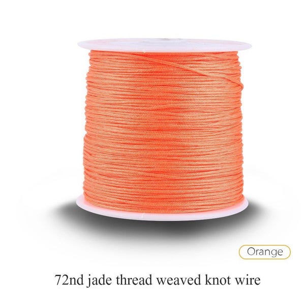 100M x 0.8mm Nylon Chinese Knot Cord Rattail Macrame Shamballa Thread String Carousel 3
