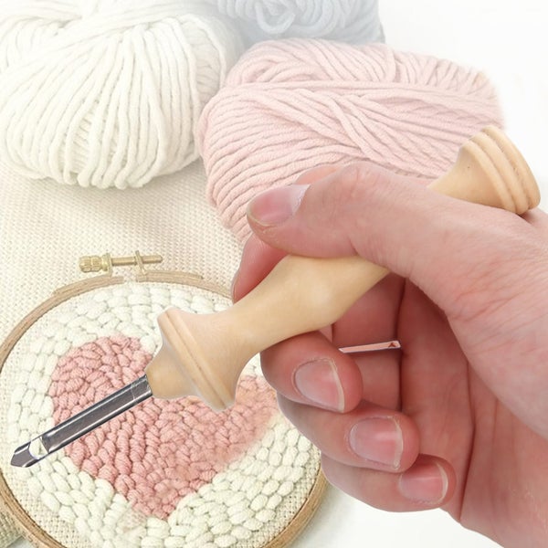 2pcs Embroidery Punch Pens Cloth Sewing Embroidery Needles Weaving Tool Carousel 1