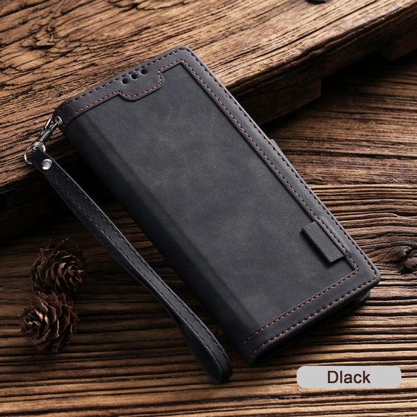 Samsung Galaxy s26 plus case contrast denim wallet magnetic black Carousel 2