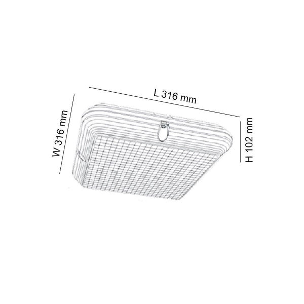 SAL Memphis 22W LED Square Outdoor Bunker Light Carousel 2