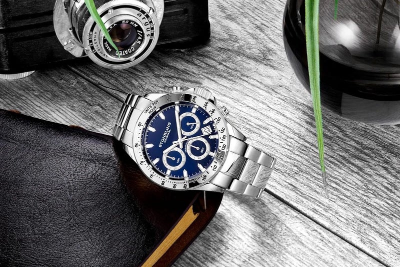3 day Stührling Original Men’s Chronograph Watch S/S 3193 Carousel 2
