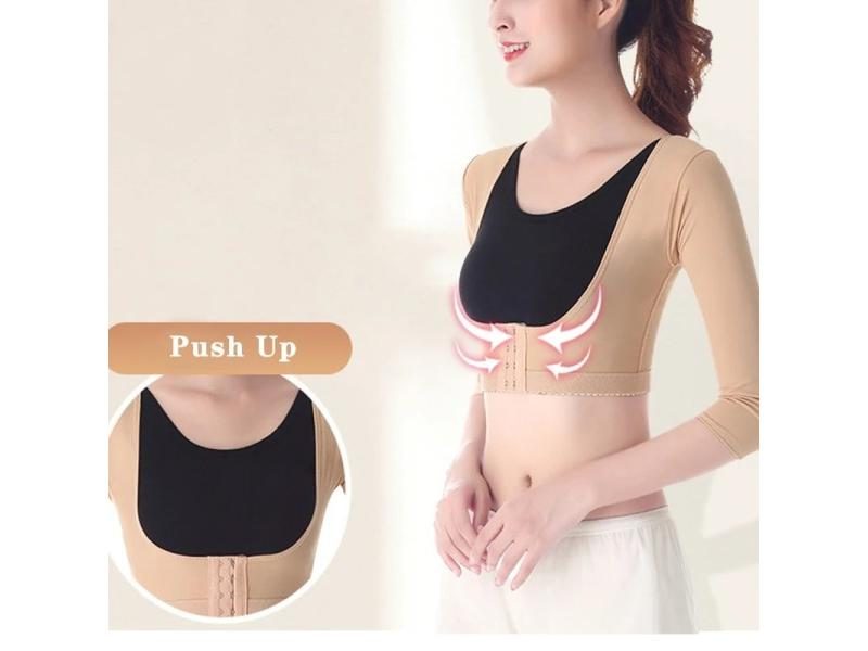 Posture Corrective Women's Bust Push Up Body Shaper Seamless Arm Slimming Carousel 1