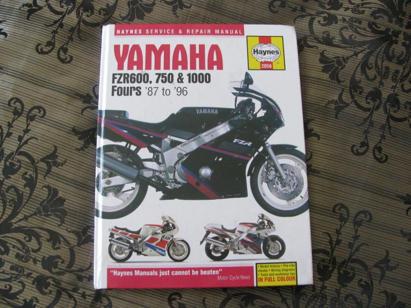 Books - Yamaha FZR workshop manual Carousel 1