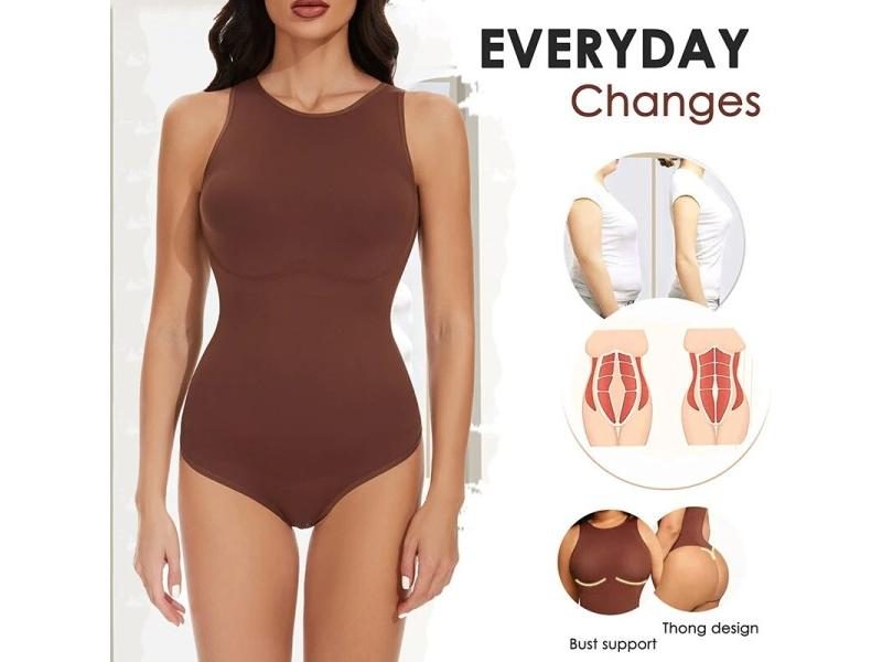 Tummy Control Shapewear Women's Thongs Bodysuit Seamless Overalls Carousel 1