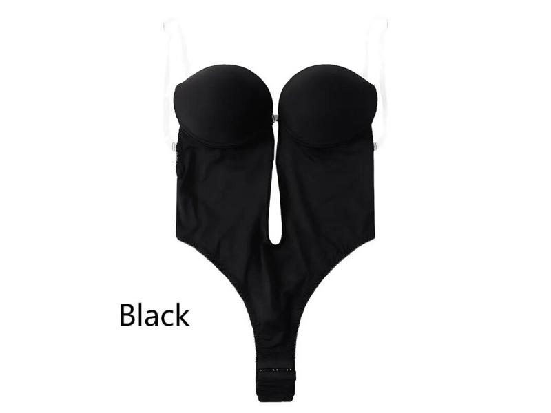Women Shapers Underwear Backless Bodysuit Shapewear M L XL Deep V