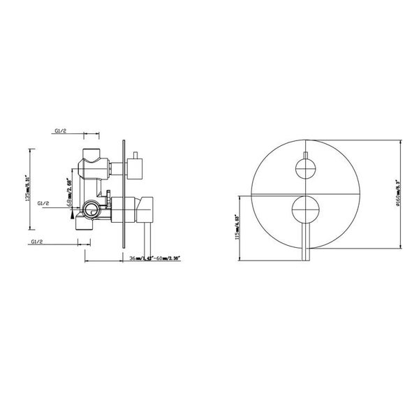 Shower Mixer Diverter Carousel 8
