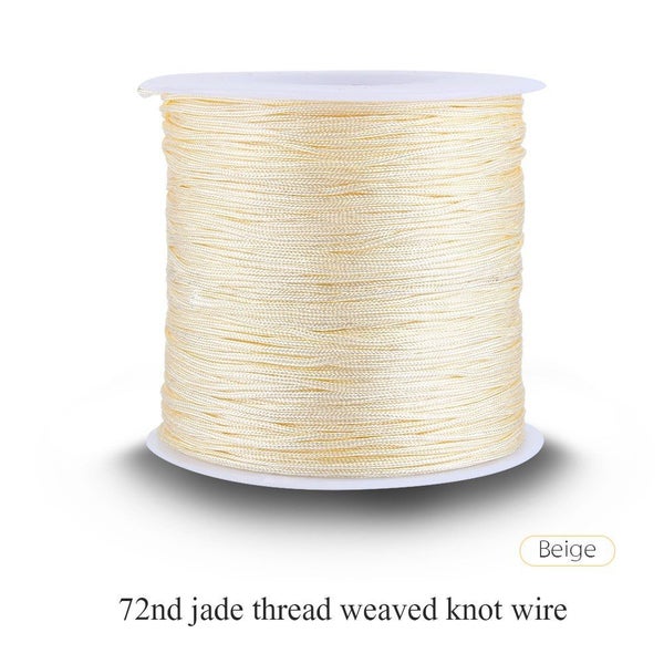 100M x 0.8mm Nylon Chinese Knot Cord Rattail Macrame Shamballa Thread String Carousel 2