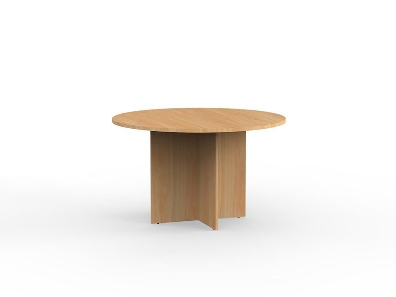 Knight's Eko Round Meeting Table 1200mm Round, Tawa Carousel 1